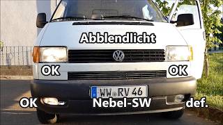 VW T4 Transporter  Beleuchtung instandsetzen [upl. by Nivlem]