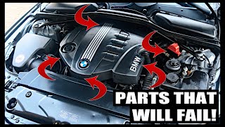 BMW N47 amp BMW N57 Engine Parts That Fail After 100000 Miles [upl. by Dearr218]