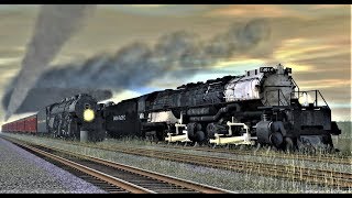 Union Pacific Big Boy 4014 vs NampW Class A Trainz [upl. by Drucilla67]