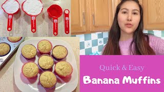 BANANA MUFFINS USING SELFRISING FLOUR  RIANE RECIPE [upl. by Glassco]