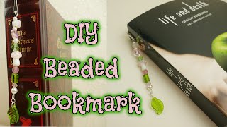 How to make a Beaded Bookmark book thongs [upl. by Lirrehs425]