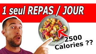 Un REPAS PAR JOUR  Quoi Manger  One Meal A Day  OMAD [upl. by Haduj]