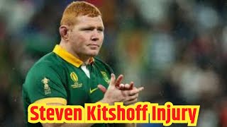 Steven Kitshoff Injury Update A Major Setback for Rugby [upl. by Elyod]