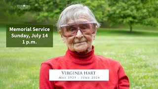 Virginia Hart Memorial Service [upl. by Pozzy]