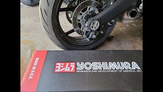 2021 Kawasaki Ninja 1000SX Yoshimura exhaust install [upl. by Yditsahc]