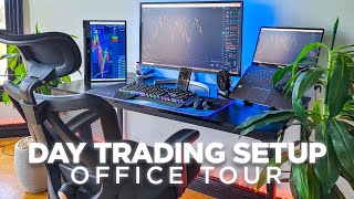 DAY TRADING amp HOME OFFICE SETUP TOUR  JEREMY CASH [upl. by Linson689]