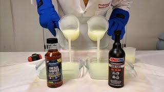 Hot Shot Secrets vs AMSOIL diesel allinone antigel fuel additive [upl. by Uokes]