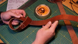 How to make leather straps for deadlifting and training [upl. by O'Doneven]