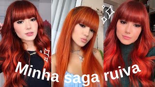 SAGA RUIVA História do meu cabelo  como fiquei ruiva com fotos [upl. by Buschi]