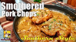 Southern Smothered Pork Chops and Gravy  SoulFoodSunday [upl. by Llahsram]