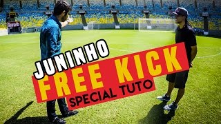 JUNINHO teaches me how to FREEKICK special tuto  seanfreestyle [upl. by Kcirdnekal]