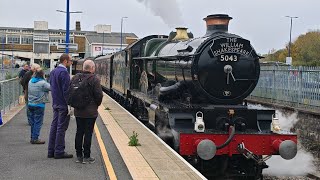 5043 Steam Train Arriving at Banbury Station [upl. by Otsugua]