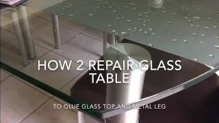 Glass dinning table repair [upl. by Koorb]