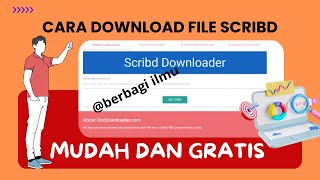 CARA DOWNLOAD FILE DI SCRIBD SECARA MUDAH DAN GRATIS [upl. by Ertemed]