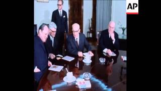 SYND 08121970 WILLY BRANDT IN WARSAW TO SIGN TREATY [upl. by Tuck678]