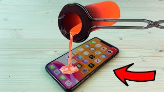 EXPERIMENT LAVA vs iPHONE 11 Pro Max [upl. by Joashus]