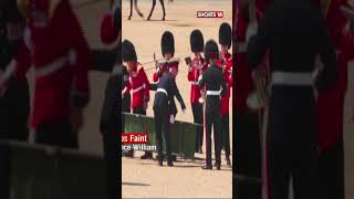 British Guards Faint In Front Of Prince William Amid Scorching London Heat  shorts viral [upl. by Mauve]