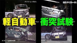 人気の軽自動車 衝突試験まとめ【JNCAP自動車アセスメント】 [upl. by Darej565]