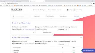 How to Backtest your Strategy on Tradetron [upl. by Kayle]