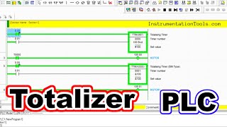 Totalizer in PLC  Totalising and Retentive Timer  TTIM Instruction [upl. by Adnawak]