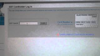 How to check your EBT Card balance  New Website [upl. by Elauqsap378]