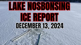 Lake Nosbonsing Ice Report December 13 2024 [upl. by Kassie774]