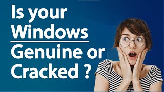 Check if your Windows computer is GENUINE or CRACKED  Windows License Status [upl. by Ahsoem]