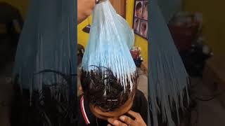 BLEACHING HAIR STYLE bleachinghair hairstyle barbershop hairstyle hairwigacademy haircut [upl. by Nivan]