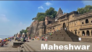 Maheshwar MP  Maheshwar Fort  Maheshwar Ghat  Maheshwari Hand Made Saree  Manish Solanki Vlogs [upl. by Anstice663]