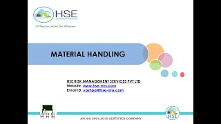 MATERIAL HANDLING [upl. by Aihtenyc]