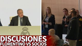 Las discusiones de Florentino con los socios del Real Madrid en la Asamblea 20192020  Diario AS [upl. by Seraphina]