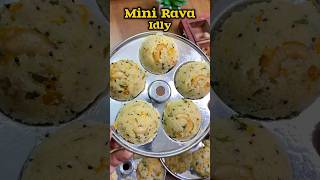 மினி ரவா இட்லி 😋👌 Mini Rava Idly recipe😋👌idli rava shorts breakfast [upl. by Aubigny]