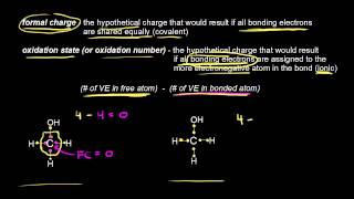 Comparing formal charges to oxidation states  Organic chemistry  Khan Academy [upl. by Ciri255]