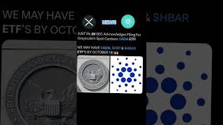 SEC Acknowledges Filing For Grayscale Cardano ADA Spot ETF [upl. by Htnicayh]