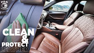 HOW TO CLEAN AND PROTECT LEATHER SEATS [upl. by Alaikim577]