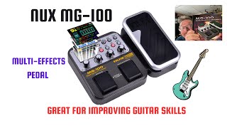 NUX MG 100 Electric Guitar Multi Effects Pedal [upl. by Valentijn178]