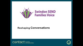 Swindon SEND Families Voice  Reshaping Conversations [upl. by Garald]