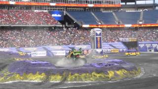 Monster Jam POD Gillette Stadium Foxborough MA  Dragon Freestyle [upl. by Obbard]