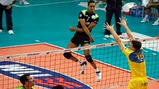 Legend of Volleyball Leonel Marshall  Monster Jump  SPIKE 383 cm [upl. by Kuska]