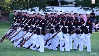 Watch The Amazing Marine Corps Silent Drill Platoon Perform at the Sunset Parade [upl. by Quartus]