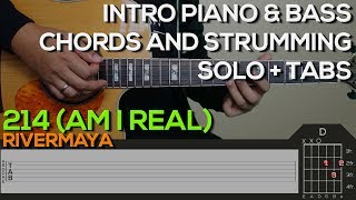 Rivermaya  214 Guitar Tutorial INTRO PIANO amp BASS CHORDS AND STRUMMING  TABS [upl. by Marice569]