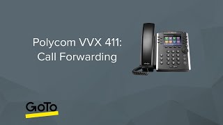 Polycom VVX 411 Call forwarding [upl. by Monsour334]