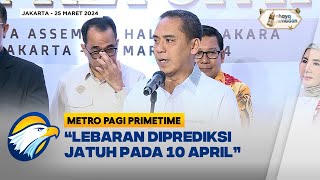 Wamenag Sebut Prediksi Lebaran Jatuh Pada 10 April [upl. by Porte]