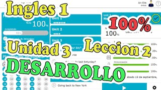 ✔ 🤩SOLUCIONARIO🤩 Lección 2  Unidad 3  Ingles 1  Openlingua Dexway  Plataforma de Ingles💙 [upl. by Norah]