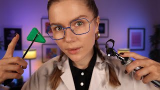 ASMR Ear Doctor Hearing Test amp Otoscope Ear Exam Soft Spoken Medical RP sleepaid [upl. by Anoirb]