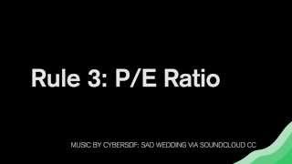 Value Investing Rules How To Use The PE Ratio To Pick Stocks [upl. by Alegre376]