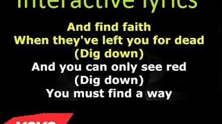 Muse  Dig down  Lyrics [upl. by Sherborn878]