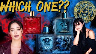 Girls choose from Versace EROS Trifecta Which is the king Men’s fragrance compliment battle [upl. by Jehu]