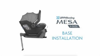 UPPAbaby Mesa iSize Base Installation [upl. by Esiralc275]