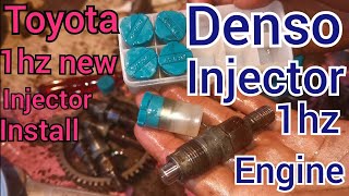 how to Toyota 1hz engine new injector install 🇵🇰🇵🇰🇵🇰 Toyota 1hz injector code denso new injector [upl. by Hcab]